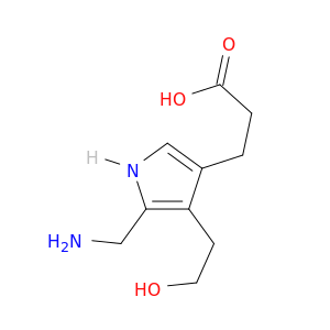 1H-Pyrrole-3-propanoic acid, 5-(aminomethyl)-4-(2-hydroxyethyl)-