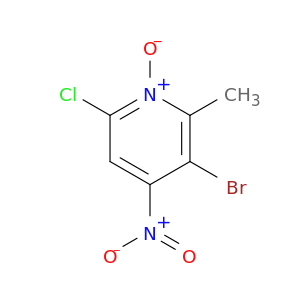 Pyridine, 3-bromo-6-chloro-2-methyl-4-nitro-, 1-oxide