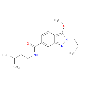 2H-Indazole-6-carboxamide, 3-methoxy-N-(3-methylbutyl)-2-propyl-