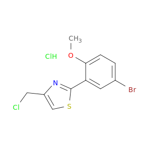 2-(5-Bromo-2-methoxyphenyl)-4-(chloromethyl)-1,3-thiazole Hydrochloride