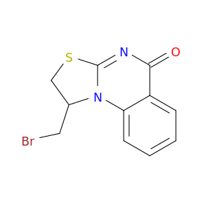 5H-Thiazolo[3,2-a]quinazolin-5-one, 1-(bromomethyl)-1,2-dihydro-