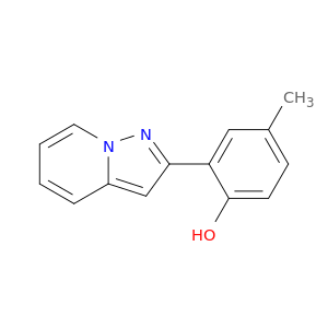 Phenol, 4-methyl-2-pyrazolo[1,5-a]pyridin-2-yl-