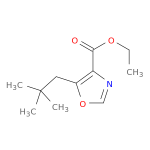 4-Oxazolecarboxylic acid, 5-(2,2-dimethylpropyl)-, ethyl ester