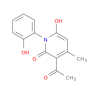 2(1H)-Pyridinone, 3-acetyl-6-hydroxy-1-(2-hydroxyphenyl)-4-methyl-