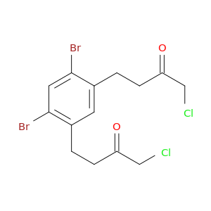 2-Butanone, 4,4'-(4,6-dibromo-1,3-phenylene)bis[1-chloro-