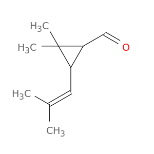 Cyclopropanecarboxaldehyde, 2,2-dimethyl-3-(2-methyl-1-propenyl)-