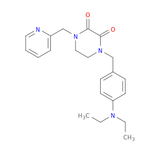 2,3-Piperazinedione,1-[[4-(diethylamino)phenyl]methyl]-4-(2-pyridinylmethyl)-