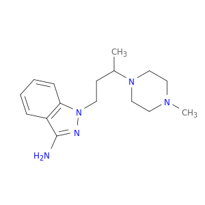 1H-Indazol-3-amine, 1-[3-(4-methyl-1-piperazinyl)butyl]-