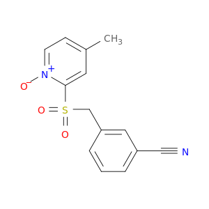 Benzonitrile, 3-[[(4-methyl-1-oxido-2-pyridinyl)sulfonyl]methyl]-