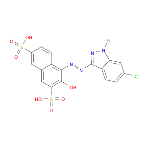 2,7-Naphthalenedisulfonicacid, 4-[2-(6-chloro-1H-indazol-3-yl)diazenyl]-3-hydroxy-