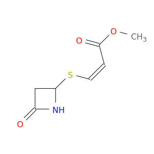 2-Propenoic acid, 3-[(4-oxo-2-azetidinyl)thio]-, methyl ester, (Z)-