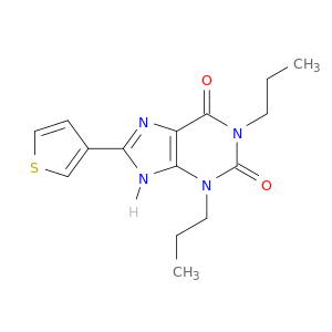 1H-Purine-2,6-dione, 3,7-dihydro-1,3-dipropyl-8-(3-thienyl)-