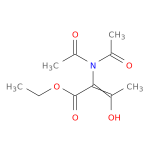 2-Butenoic acid, 2-(diacetylamino)-3-hydroxy-, ethyl ester