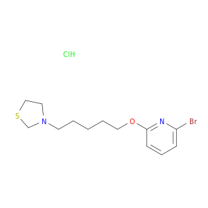 pyridine, 2-bromo-6-[[5-(3-thiazolidinyl)pentyl]oxy]-, hydrochloride(1:1)