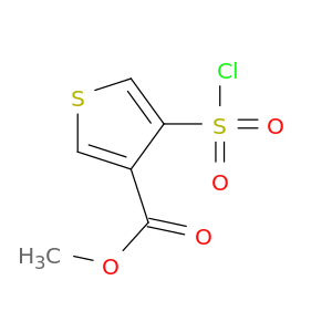 3-Thiophenecarboxylic acid, 4-(chlorosulfonyl)-, methyl ester