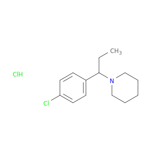 1-[1-(4-chlorophenyl)propyl]piperidine hydrochloride(1:1)
