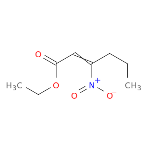 2-Hexenoic acid, 3-nitro-, ethyl ester