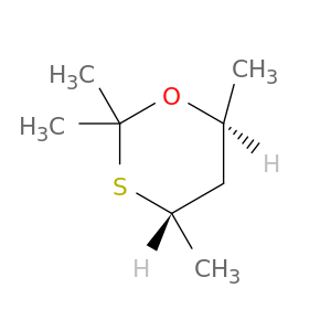 1,3-Oxathiane, 2,2,4,6-tetramethyl-, trans-
