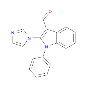 1H-Indole-3-carboxaldehyde, 2-(1H-imidazol-1-yl)-1-phenyl-