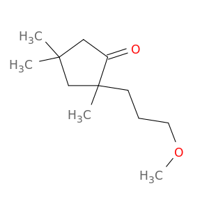 Cyclopentanone, 2-(3-methoxypropyl)-2,4,4-trimethyl-