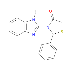 4-Thiazolidinone, 3-(1H-benzimidazol-2-yl)-2-phenyl-