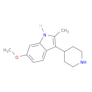 1H-Indole, 6-methoxy-2-methyl-3-(4-piperidinyl)-