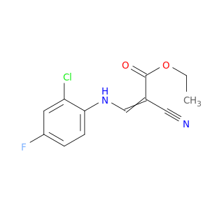 Ethyl 3-[(2-Chloro-4-fluorophenyl)amino]-2-cyanoprop-2-enoate