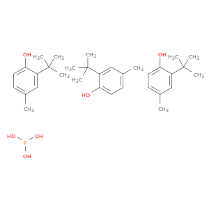 Phenol, 2-(1,1-dimethylethyl)-4-methyl-, phosphite (3:1)