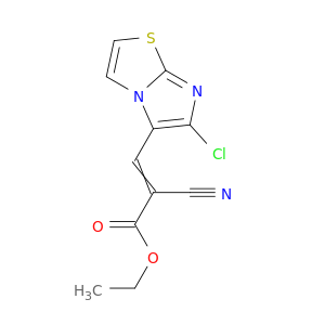 2-Propenoic acid,3-(6-chloroimidazo[2,1-b]thiazol-5-yl)-2-cyano-, ethyl ester