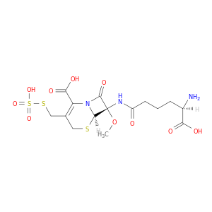 (6r,7s)-7-{[(5r)-5-amino-5-carboxypentanoyl]amino}-7-methoxy-8-oxo-3-[(sulfosulfanyl)methyl]-5-thia-1-azabicyclo[4.2.0]oct-2-ene-2-carboxylic acid
