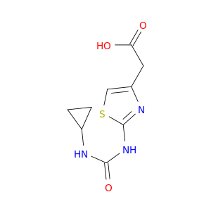 2-{2-[(Cyclopropylcarbamoyl)amino]-1,3-thiazol-4-yl}acetic Acid
