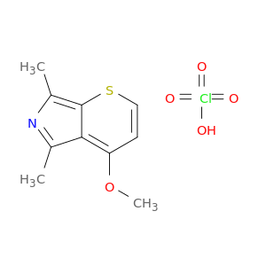 Thiopyrano[2,3-c]pyrrole, 4-methoxy-5,7-dimethyl-, perchlorate