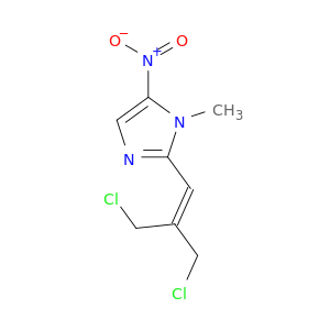 1H-Imidazole, 2-[3-chloro-2-(chloromethyl)-1-propenyl]-1-methyl-5-nitro-