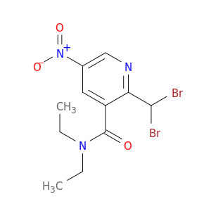 3-Pyridinecarboxamide, 2-(dibromomethyl)-N,N-diethyl-5-nitro-