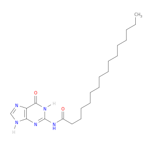 Hexadecanamide, N-(6,9-dihydro-6-oxo-1H-purin-2-yl)-