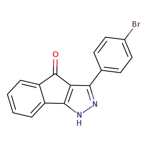 Indeno[1,2-c]pyrazol-4(1H)-one, 3-(4-bromophenyl)-