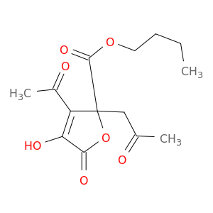 丁基3-乙酰基-2,5-二氢-4-羟基-5-氧代-2-(2-氧丙基)-2-呋喃甲酸盐