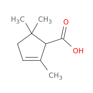 2-Cyclopentene-1-carboxylic acid, 2,5,5-trimethyl-