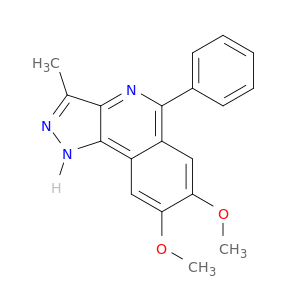 1H-Pyrazolo[4,3-c]isoquinoline, 7,8-dimethoxy-3-methyl-5-phenyl-