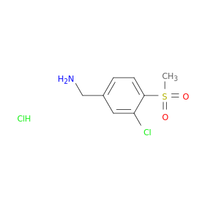 (3-Chloro-4-methanesulfonylphenyl)methanamine Hydrochloride
