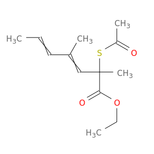 3,5-Heptadienoic acid, 2-(acetylthio)-2,4-dimethyl-, ethyl ester