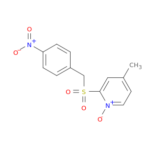 Pyridine, 4-methyl-2-[[(4-nitrophenyl)methyl]sulfonyl]-, 1-oxide