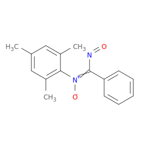 Benzenamine, 2,4,6-trimethyl-N-(nitrosophenylmethylene)-, N-oxide