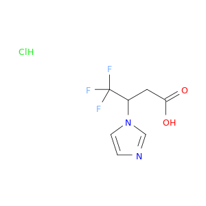 4,4,4-Trifluoro-3-(1H-imidazol-1-yl)butanoic acid hydrochloride