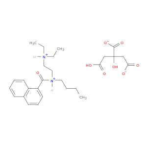 1-萘甲酰胺,正丁基-N-[2-(二乙基氨基)乙基]-,2-羟基-1,2,3-丙炔酸酯(1：1)