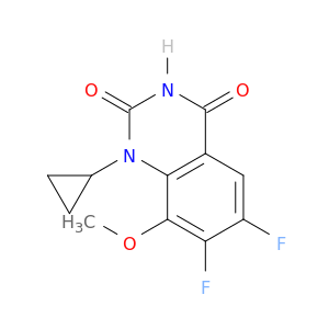 2,4(1H,3H)-QUINAZOLINEDIONE, 1-CYCLOPROPYL-6,7-DIFLUORO-8-METHOXY-