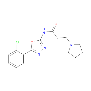1-Pyrrolidinepropanamide, N-[5-(2-chlorophenyl)-1,3,4-oxadiazol-2-yl]-