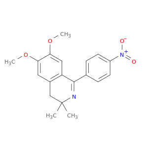 Isoquinoline, 3,4-dihydro-6,7-dimethoxy-3,3-dimethyl-1-(4-nitrophenyl)-