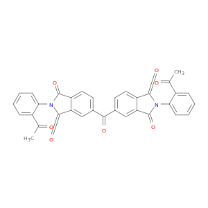 1H-Isoindole-1,3(2H)-dione, 5,5'-carbonylbis[2-(2-acetylphenyl)-