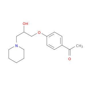 Ethanone, 1-[4-[2-hydroxy-3-(1-piperidinyl)propoxy]phenyl]-